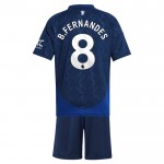 Günstige Fußballtrikots Manchester United B. Fernandes 8 Kinder Auswärtstrikot 2024-25 Kurzarm